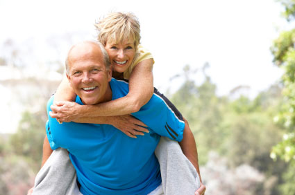 Older Couple Staying Fit