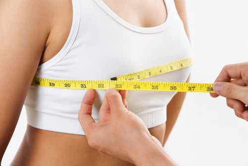 Woman Having Bra Size Measured
